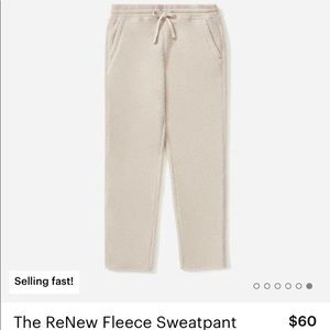 Everlane fleece pant!